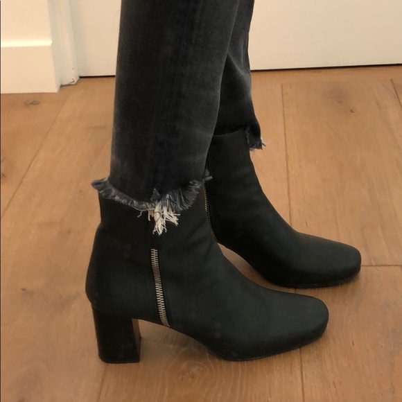 Prada double zip black leather ankle boots - Picture 5 of 13